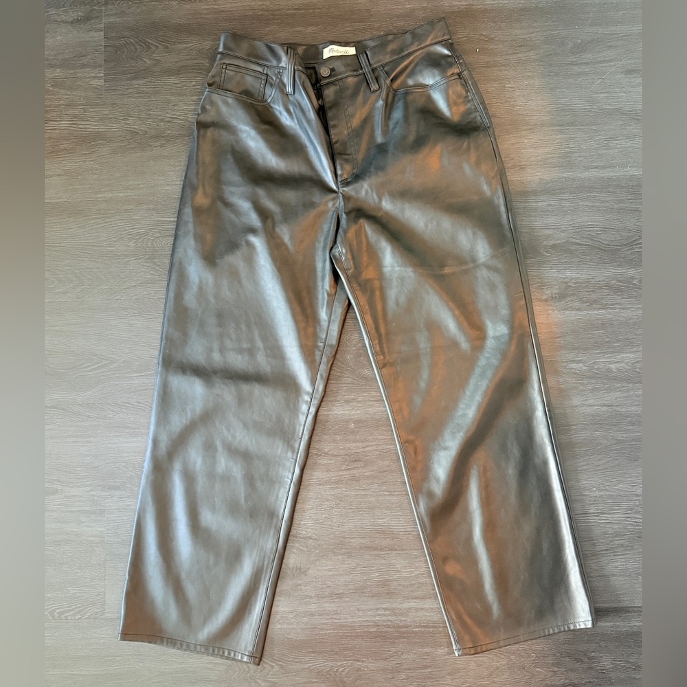 Madewell Black Leather Pants